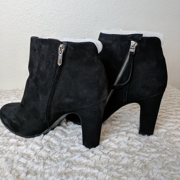 Sam Edelman Sadee Fringe Black Suede Bootie - Picture 5 of 8